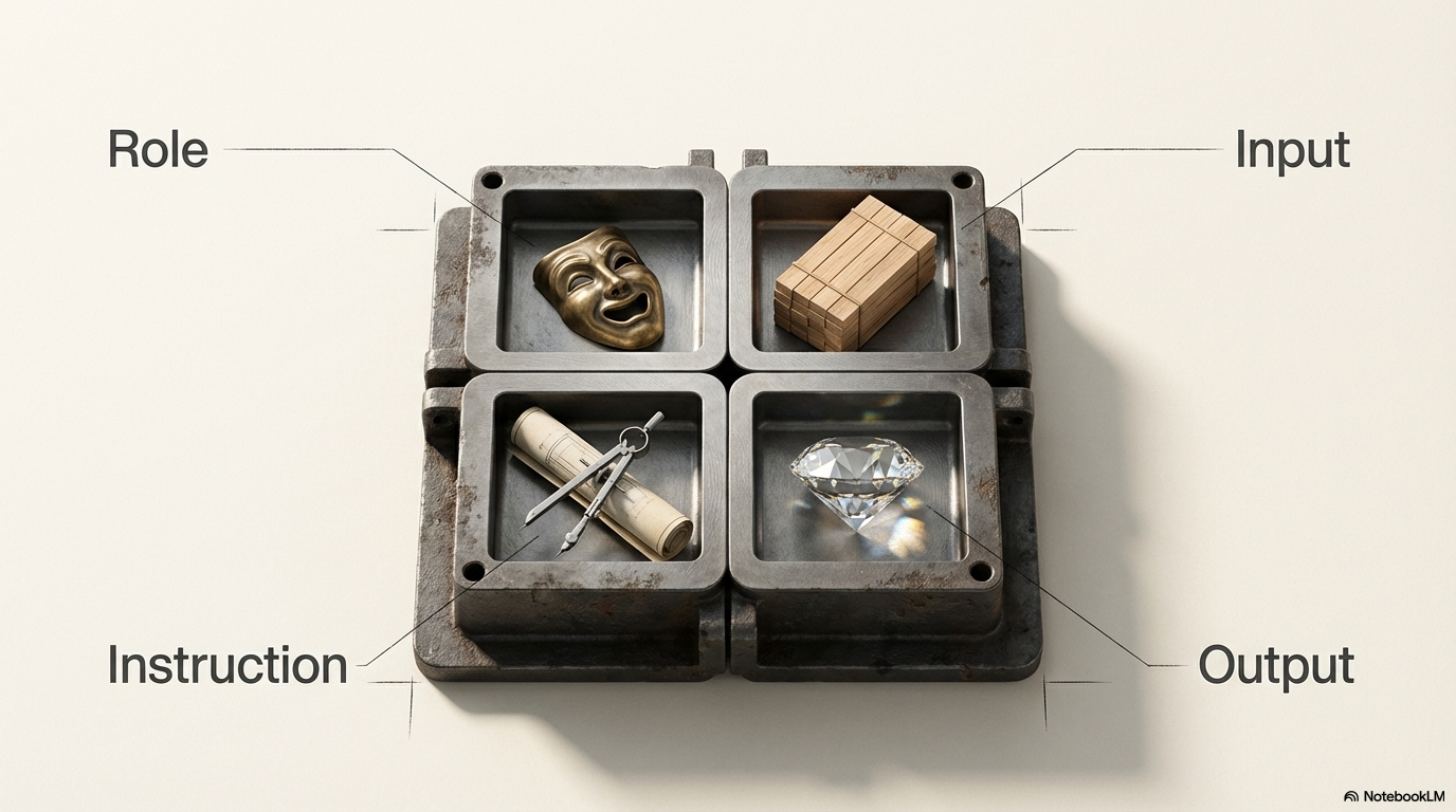 型化の4要素 — Role, Input, Instruction, Output