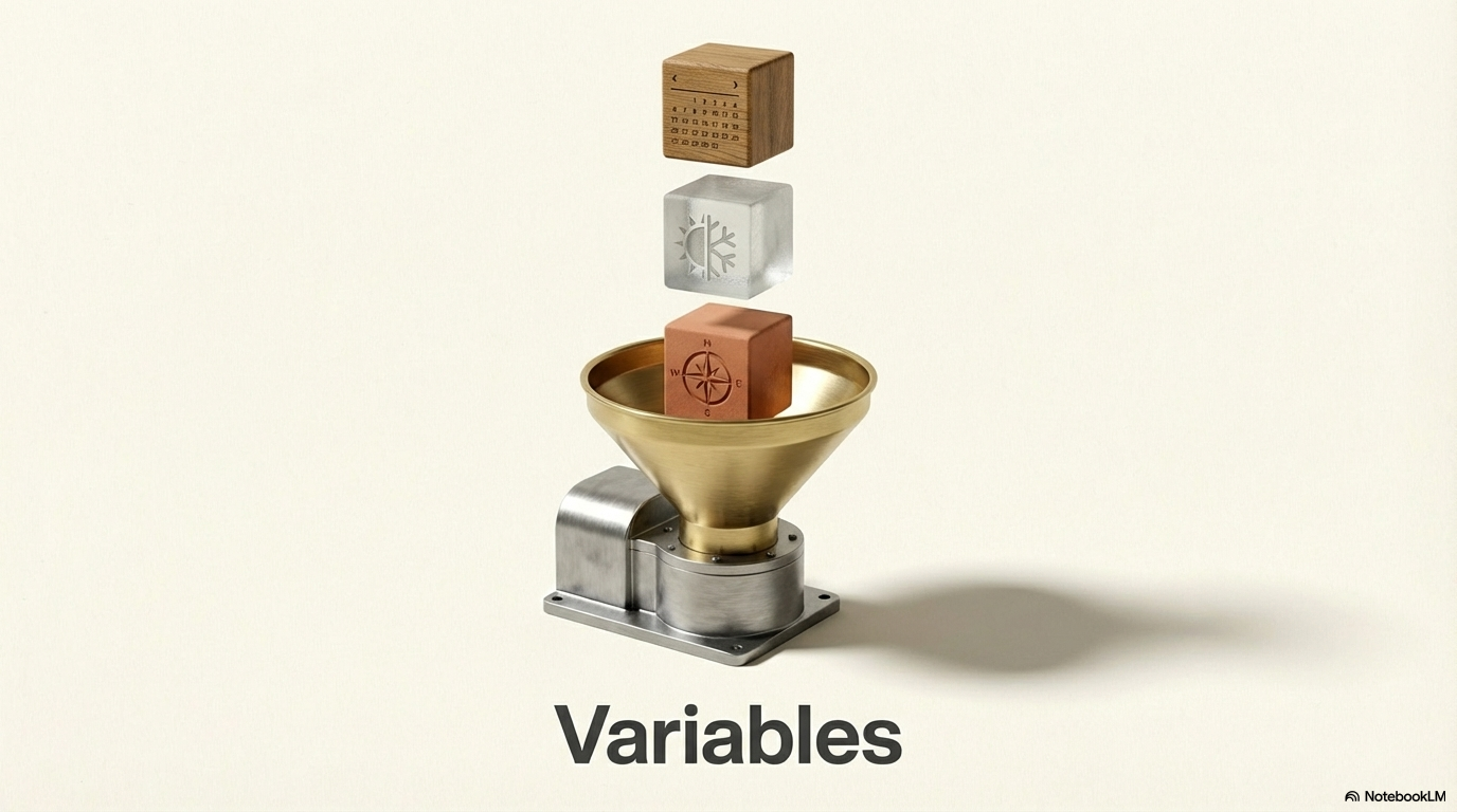 Variables — 固定部分と変動部分を分離するイメージ