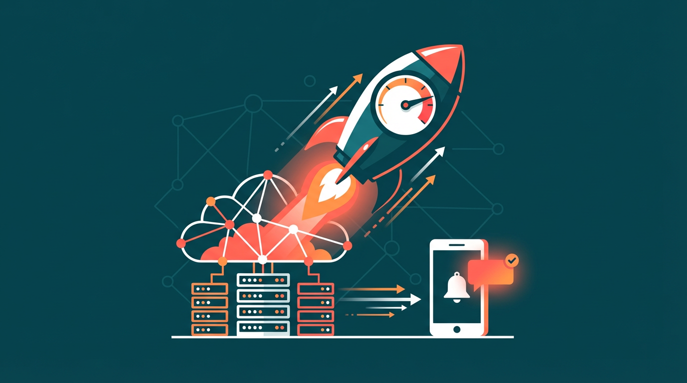 Push notification platform architecture concept